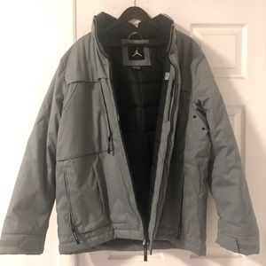 Mens Air Jordan grey winter jacket